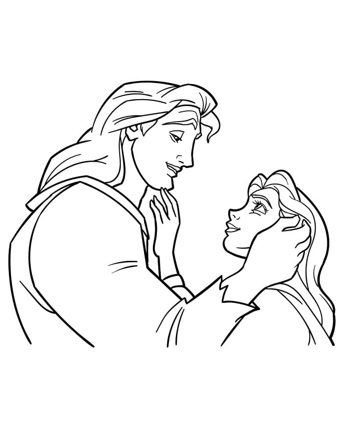 Disney Schöne und das Biest ausmalbilder