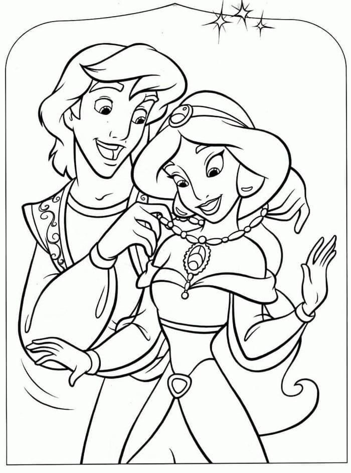 Disney-Version von Aladdin ausmalbilder