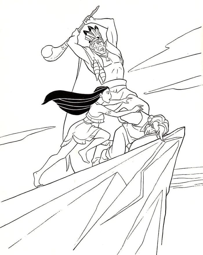 Disney-Version von Pocahontas ausmalbilder