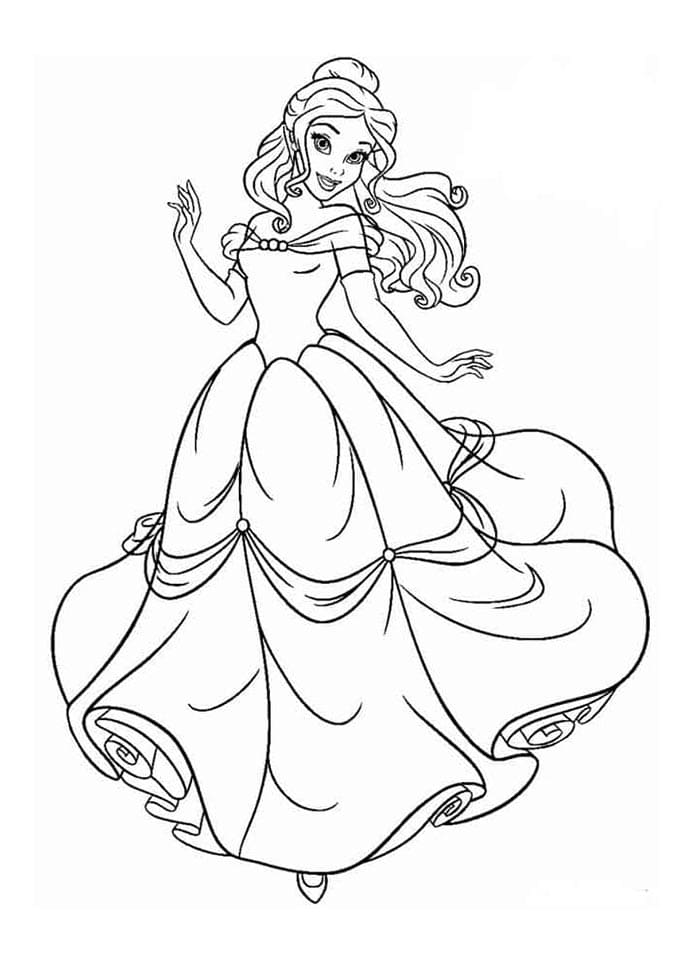 Disney-Version von Schöne und das Biest ausmalbilder