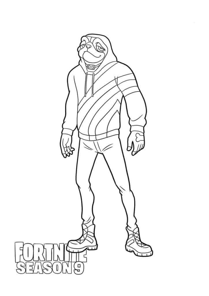 Doggo aus Fortnite ausmalbilder