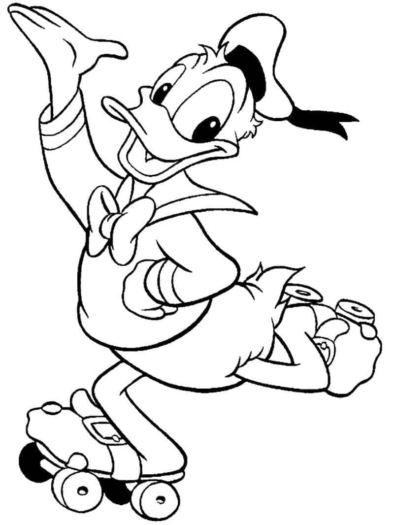 Donald Duck Malvorlage ausmalbilder