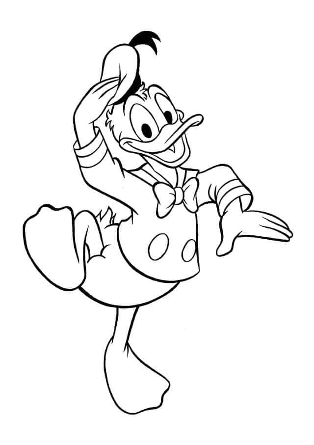 Donald Duck für 1-jährige Kinder ausmalbilder