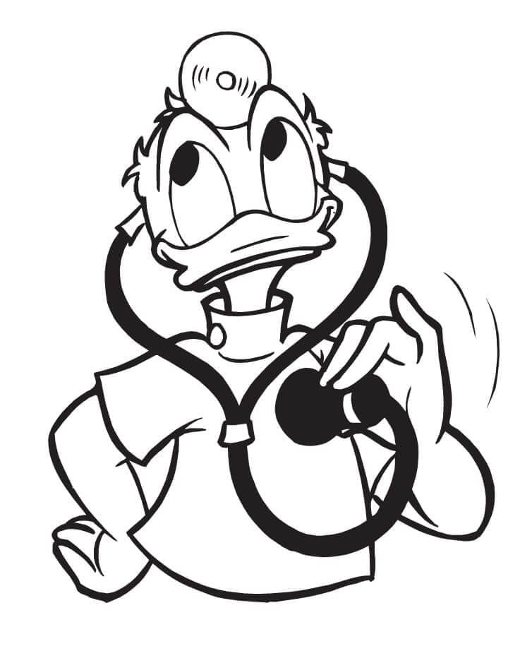 Donald Duck für 2-jährige Kinder ausmalbilder