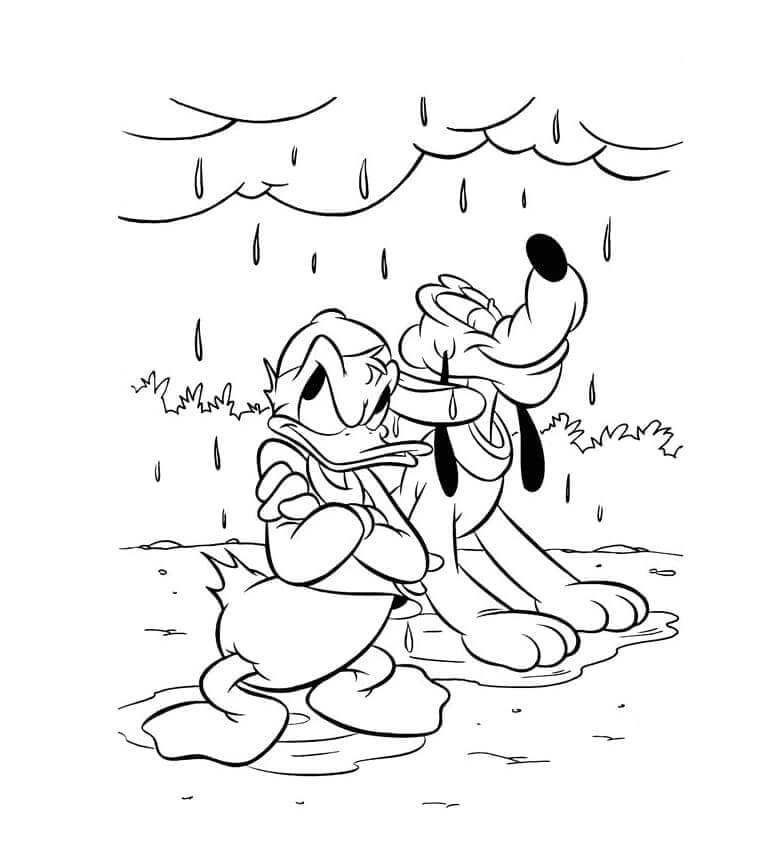 Donald Duck gratis ausmalbilder