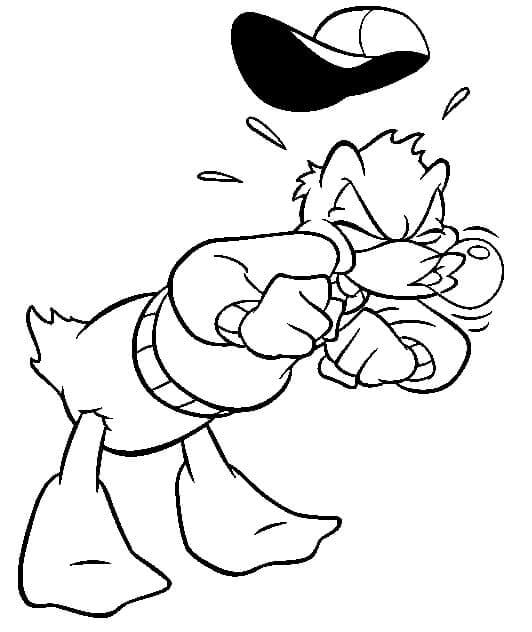 Donald Duck in der Disney-Welt ausmalbilder