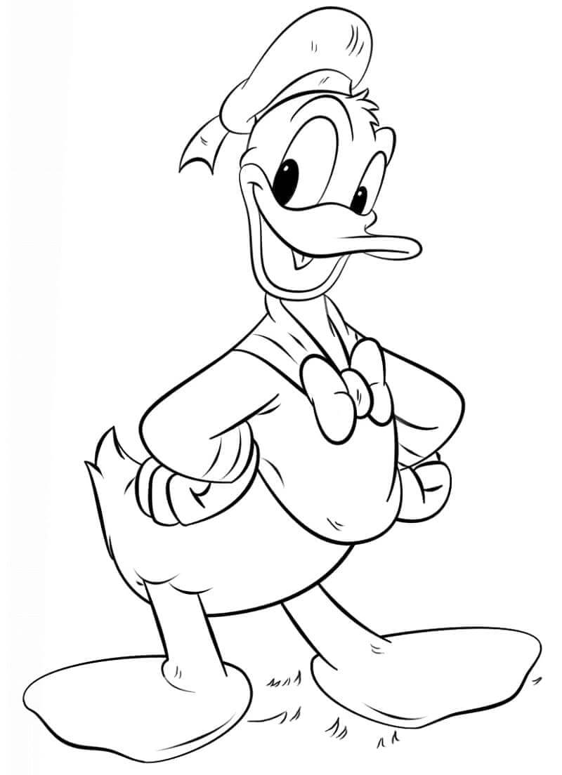 Donald Duck kostenlos für Kinder ausmalbilder