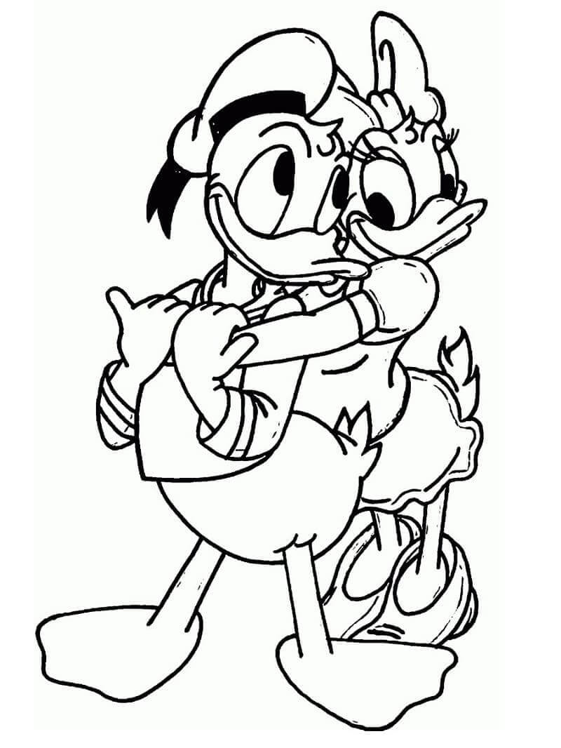 Donald Duck zum Ausdrucken ausmalbilder