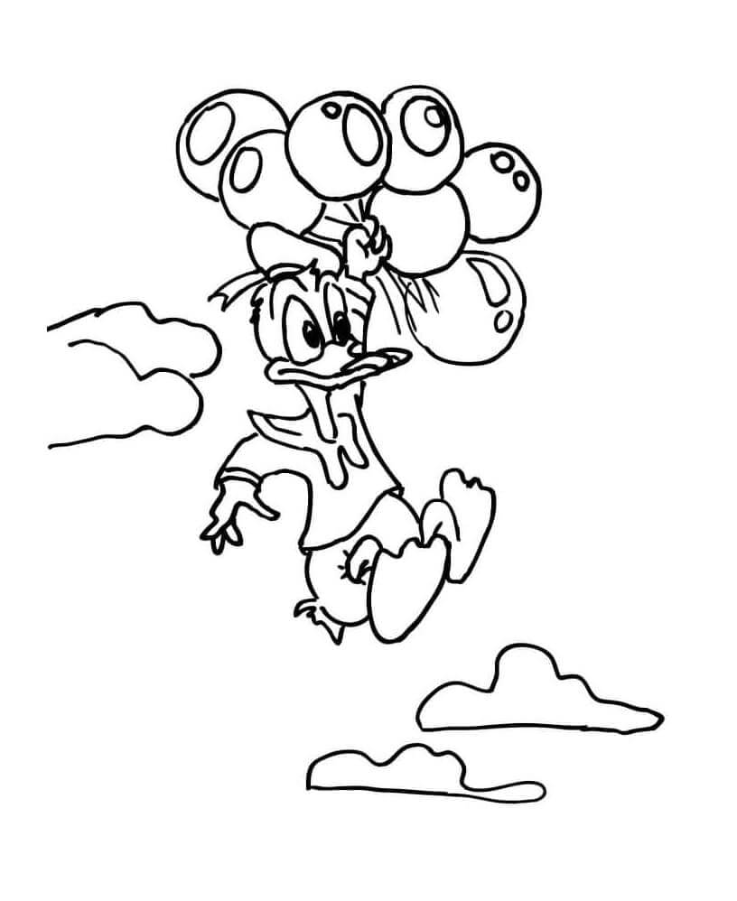 Donald Duck zum Drucken ausmalbilder