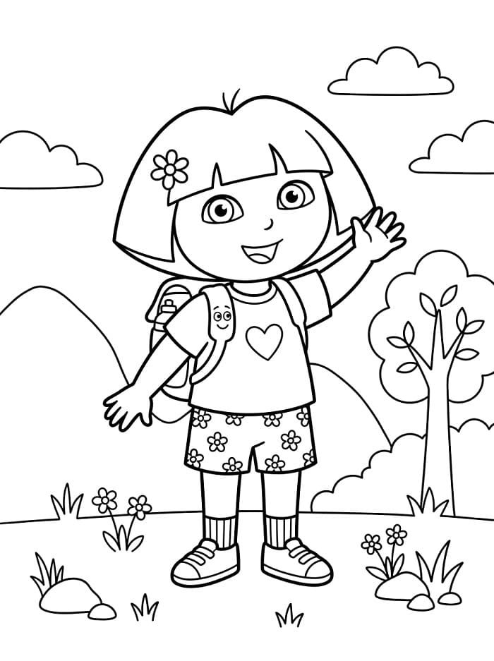 Dora die Entdeckerin ausmalbilder
