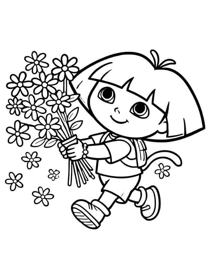 Dora für 2-jährige Kinder ausmalbilder