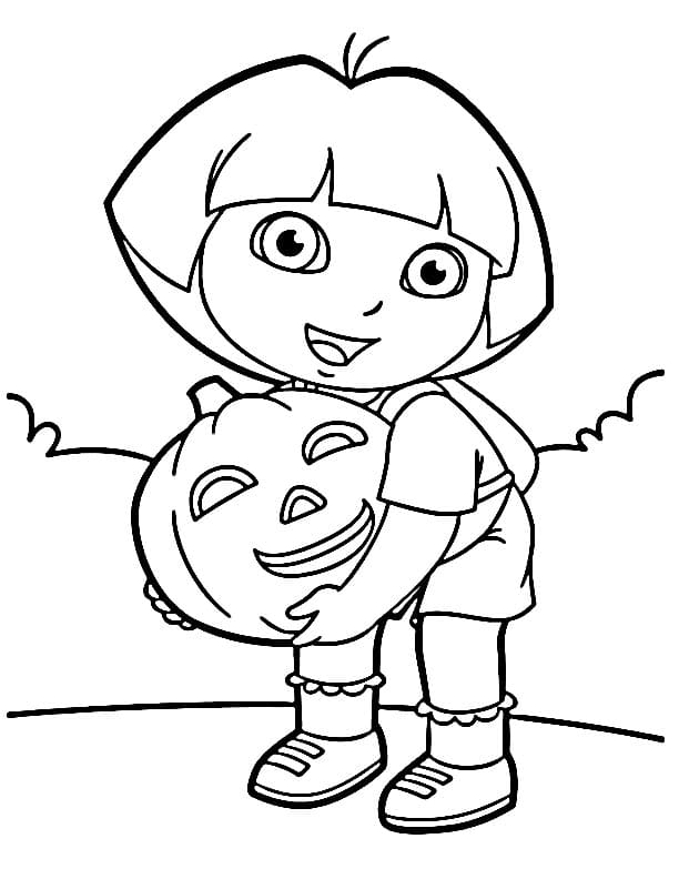 Dora gratis Druckvorlage ausmalbilder