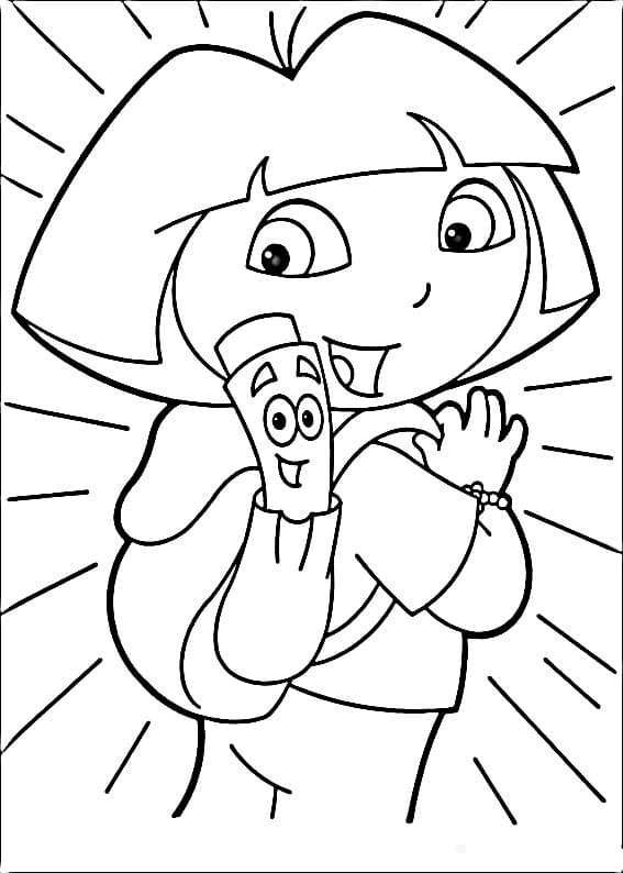 Dora gratis ausmalbilder