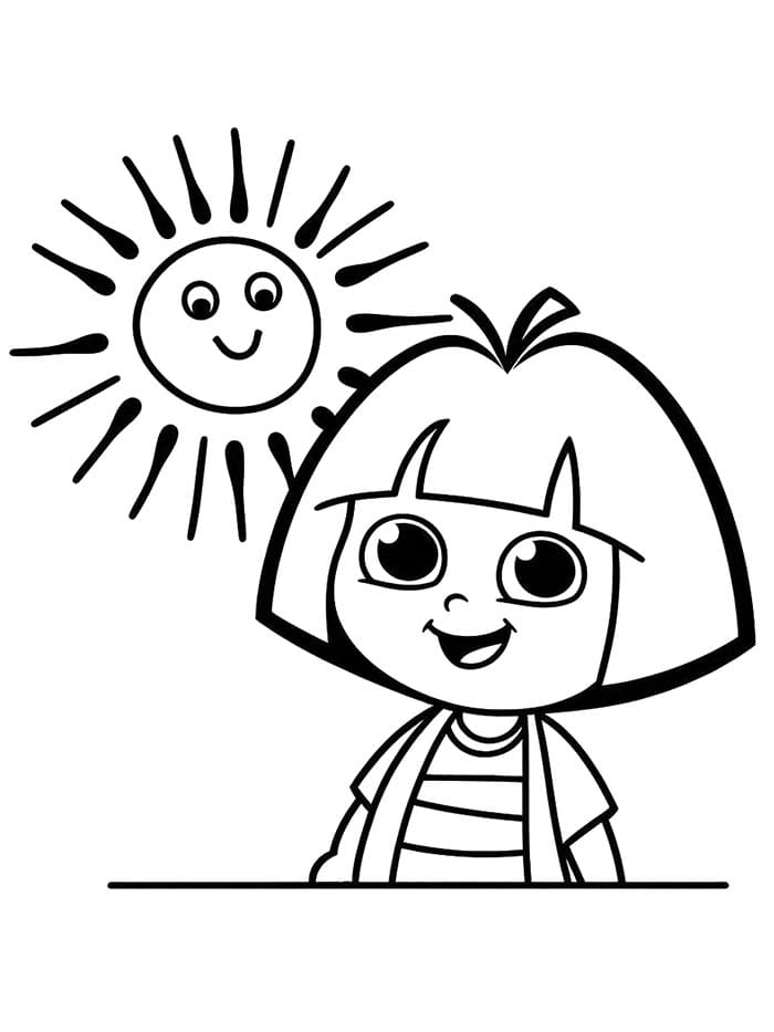 Dora zum Ausdrucken ausmalbilder