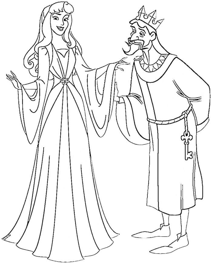 Dornröschen für 1-jährige Kinder ausmalbilder
