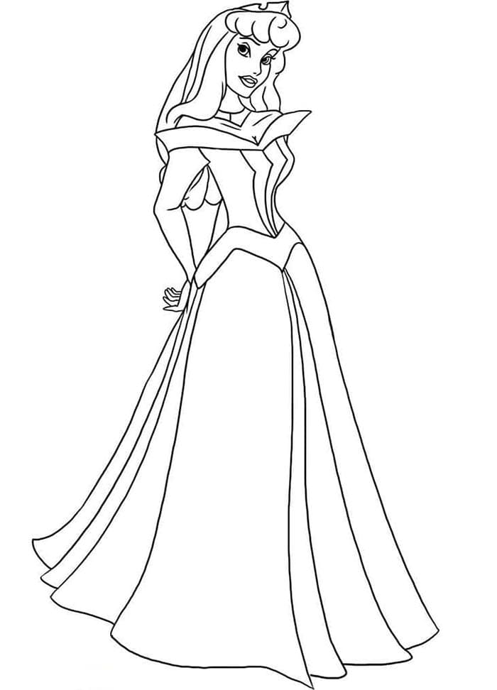 Dornröschen für Kinder ausmalbilder