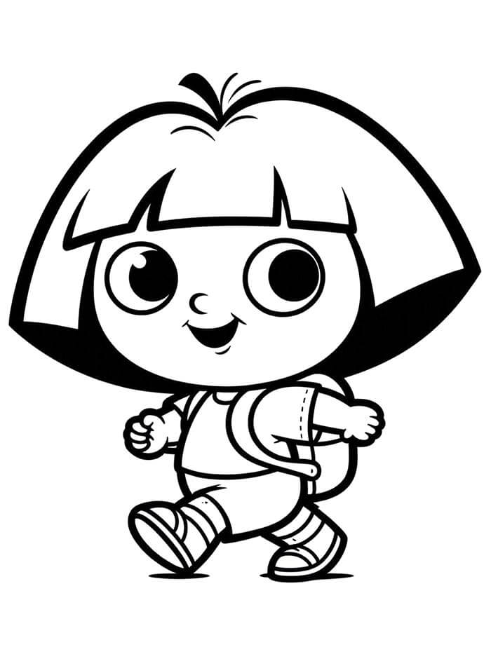 Druckbare Dora für Kinder ausmalbilder
