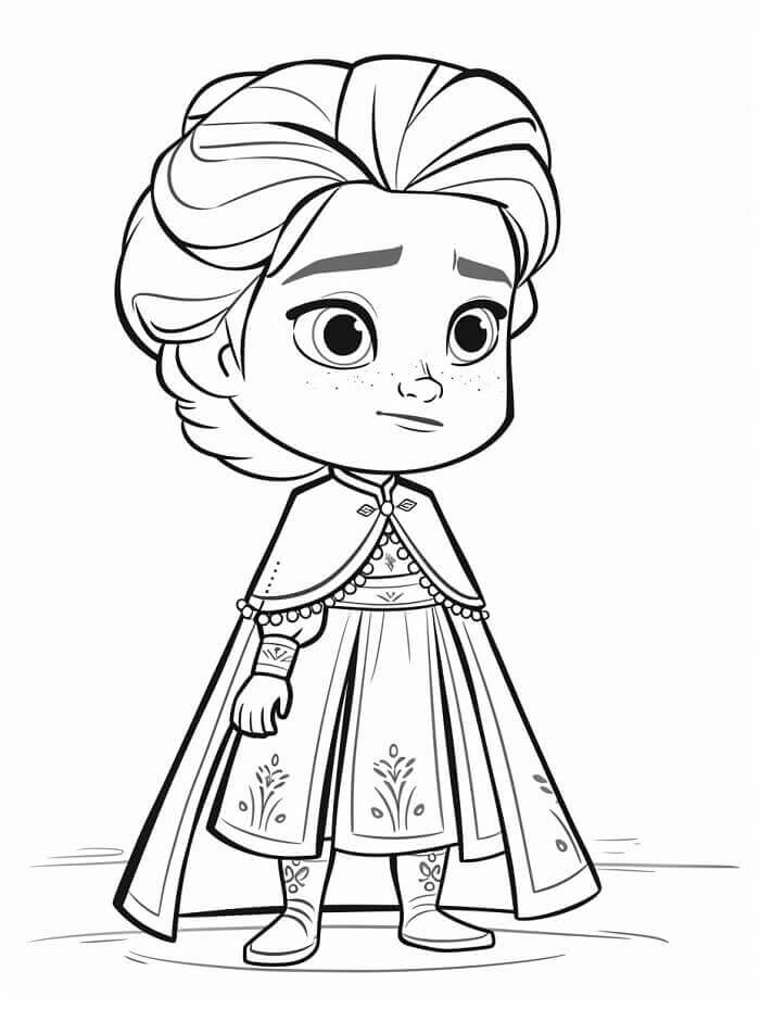 Druckbare Elsa ausmalbilder