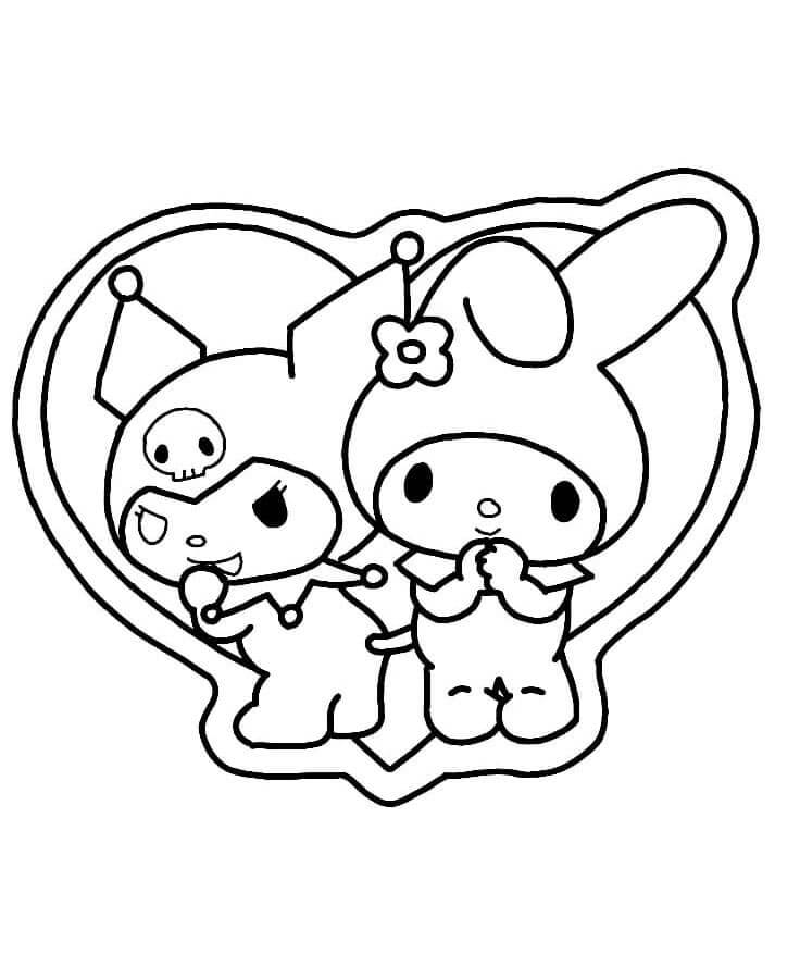 Druckbare My Melody für Kinder ausmalbilder