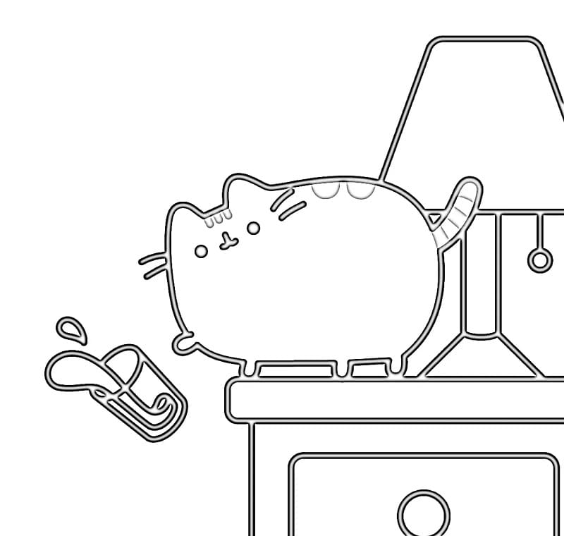 Druckbare Pusheen ausmalbilder