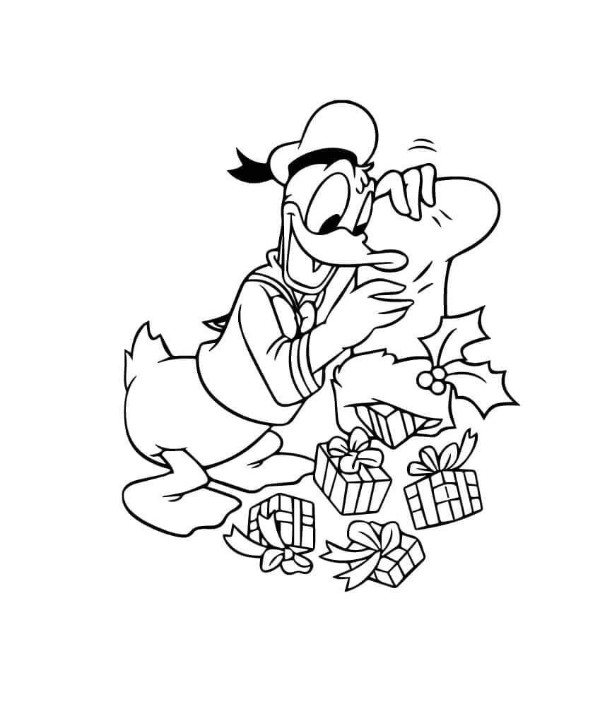 Druckbarer Donald Duck ausmalbilder