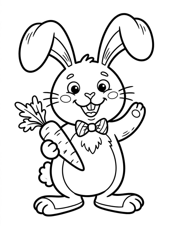 Druckbarer Hase ausmalbilder