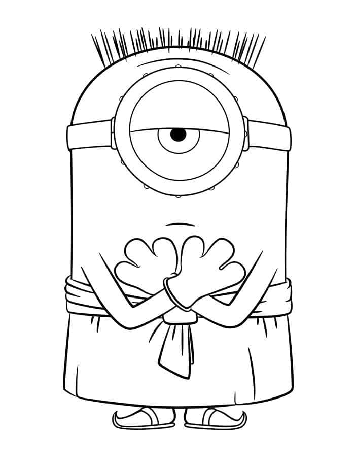 Druckbarer Minion für Kinder ausmalbilder