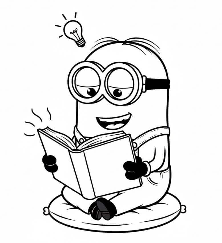 Druckbarer Minion ausmalbilder