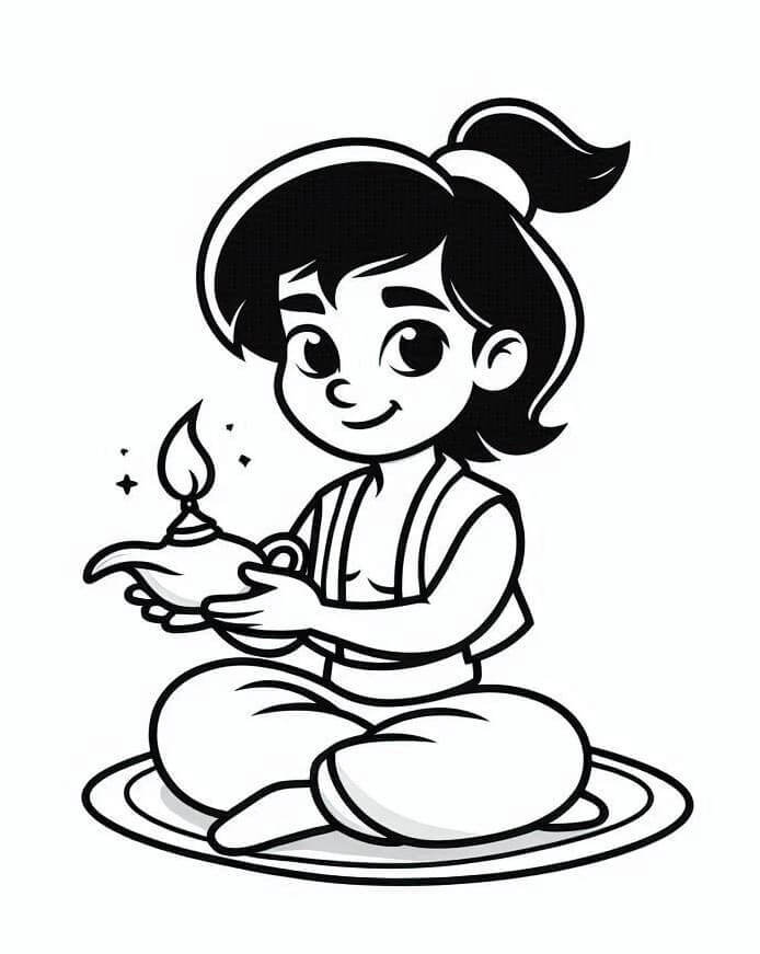 Druckbares Aladdin Bild ausmalbilder