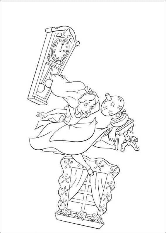 Druckbares Alice im Wunderland Bild ausmalbilder