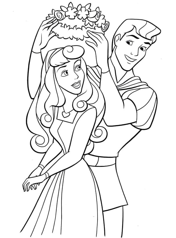 Druckbares Dornröschen ausmalbilder