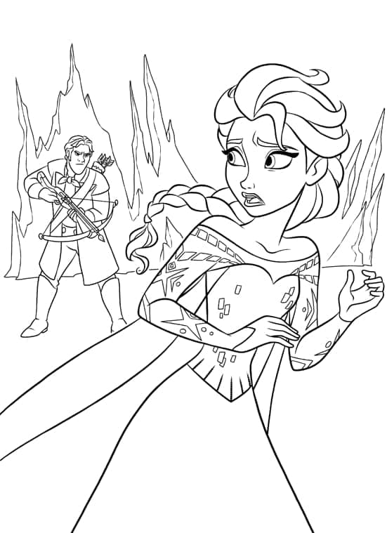 Druckbares Elsa Bild ausmalbilder