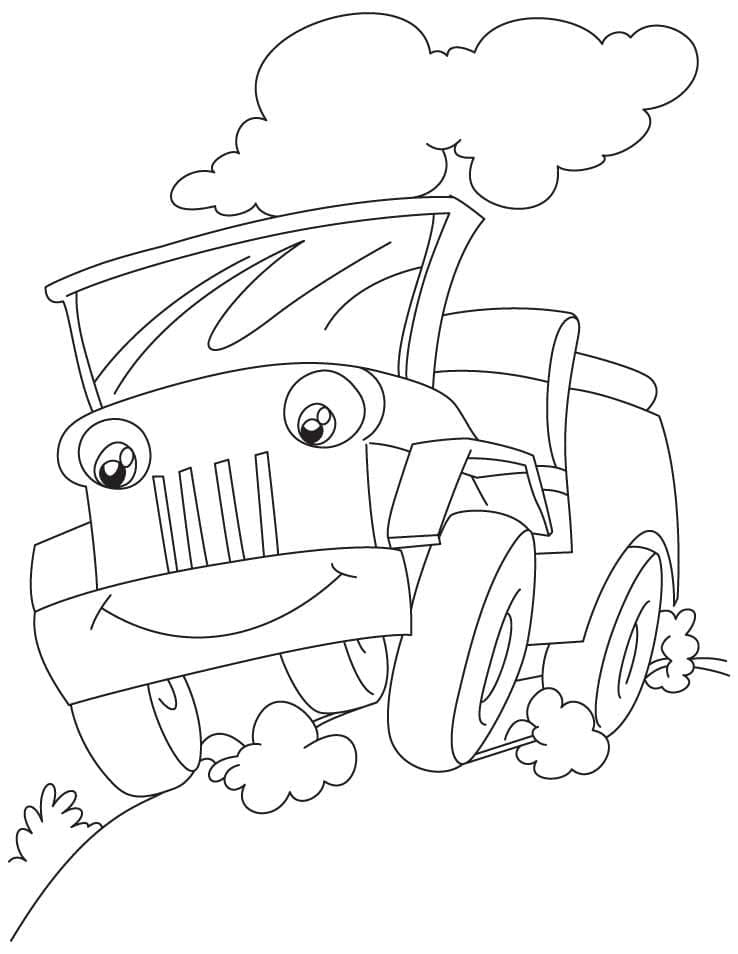 Druckbares Jeep Bild ausmalbilder
