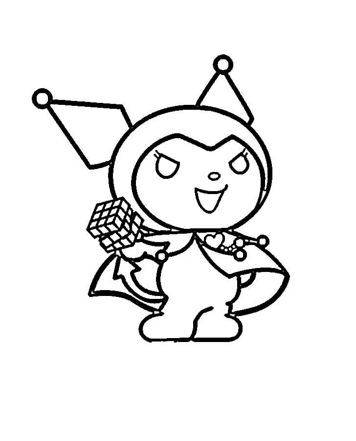 Druckbares Kuromi Bild ausmalbilder