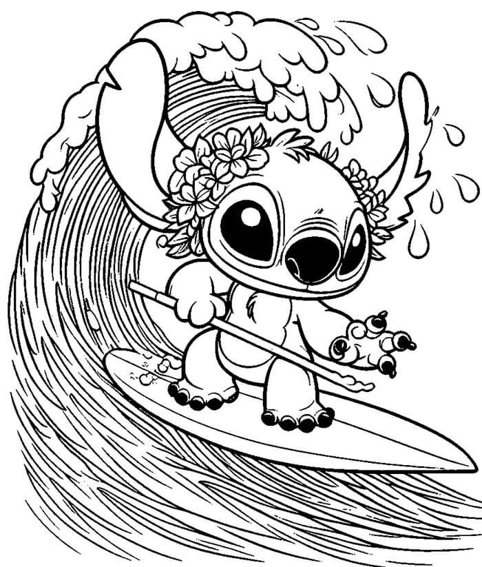 Druckbares Lilo und Stitch Bild ausmalbilder