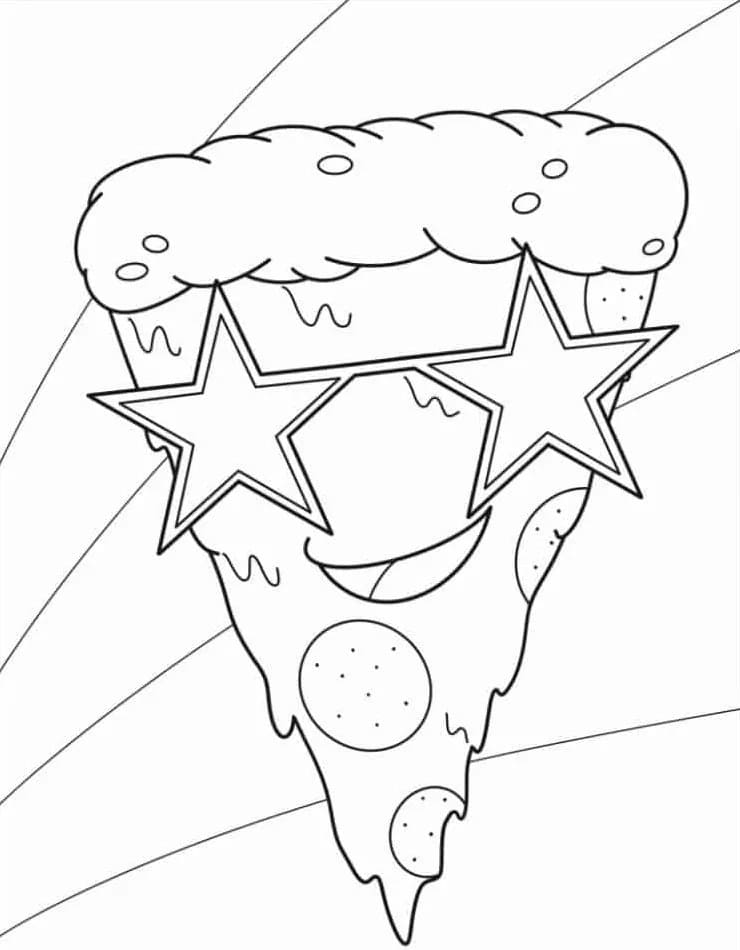Druckbares Pizza Bild ausmalbilder