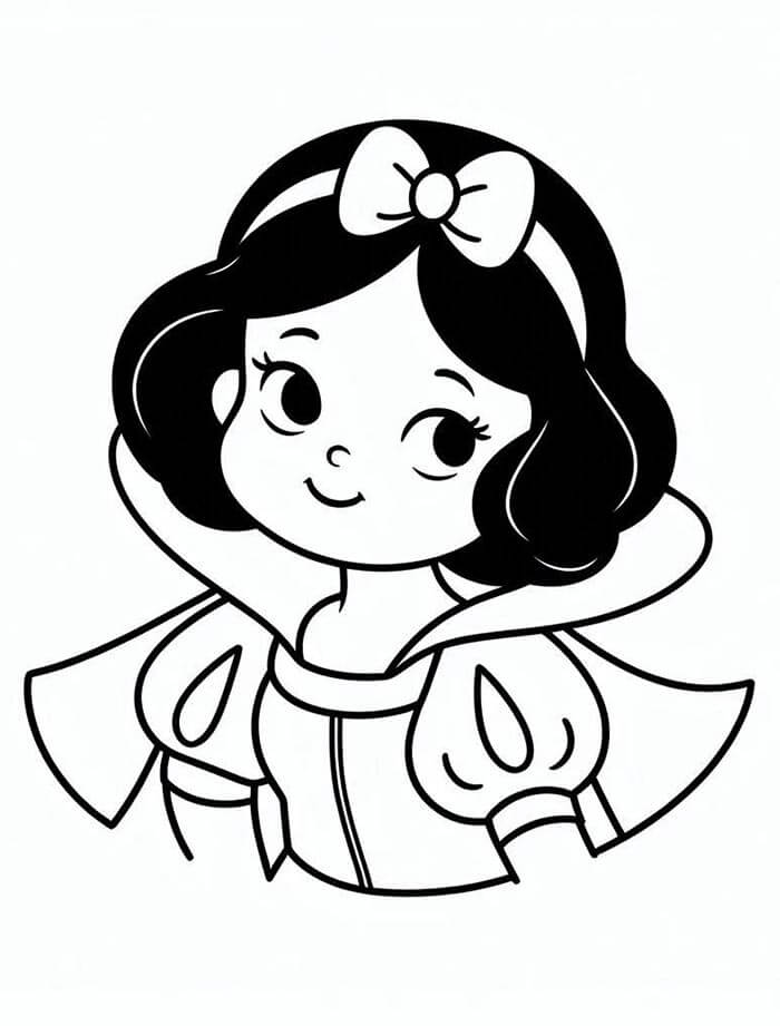 Druckbares Schneewittchen für Kinder ausmalbilder