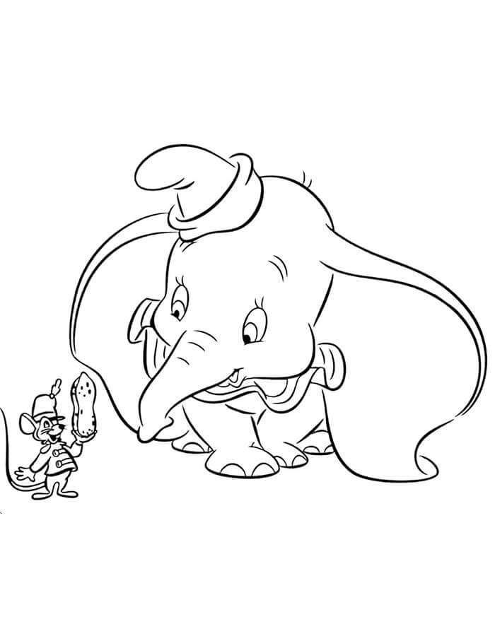 Dumbo für 1-jährige Kinder ausmalbilder