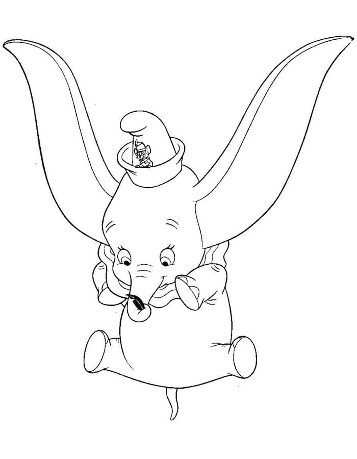 Dumbo im Disney-Stil ausmalbilder