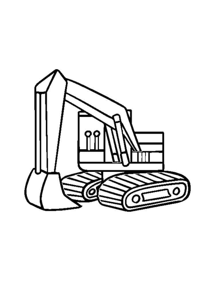 Ein Bagger ausmalbilder