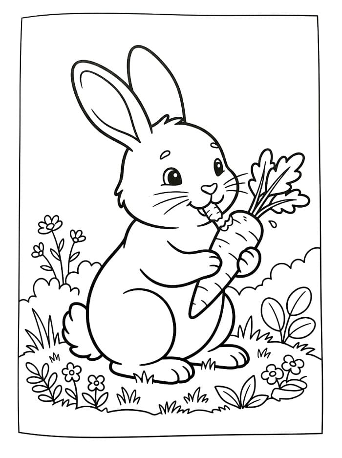 Ein Hase ausmalbilder