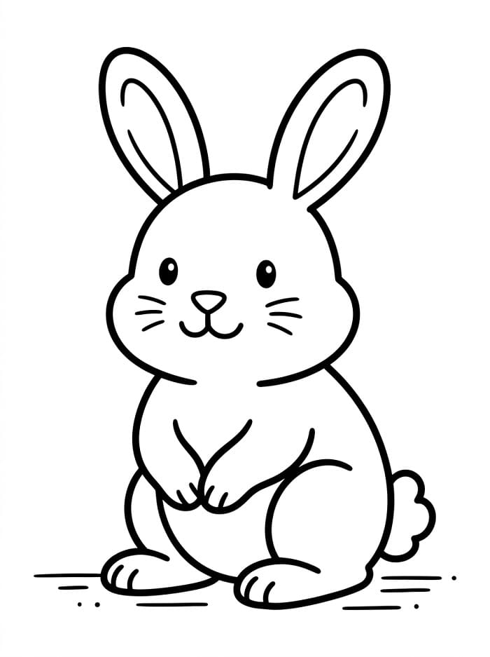 Ein kleiner Hase ausmalbilder