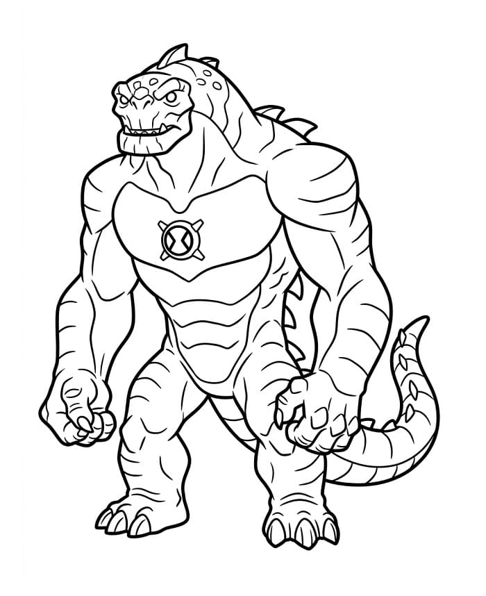 Einfacher Ben 10 ausmalbilder