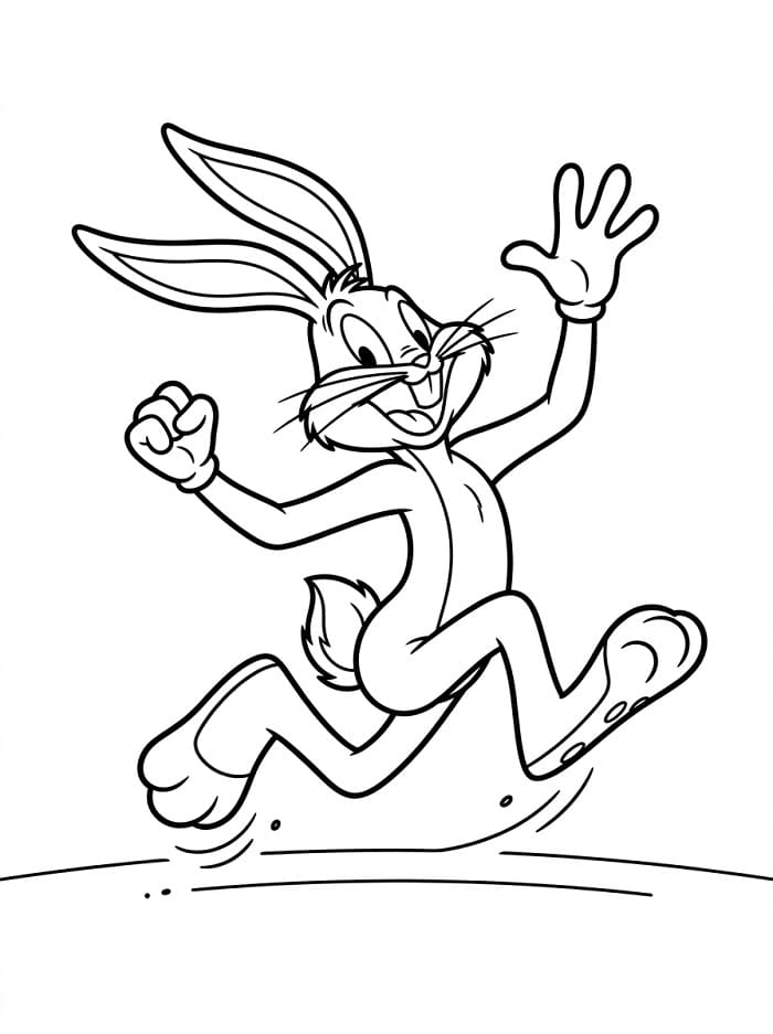 Einfacher Bugs Bunny ausmalbilder