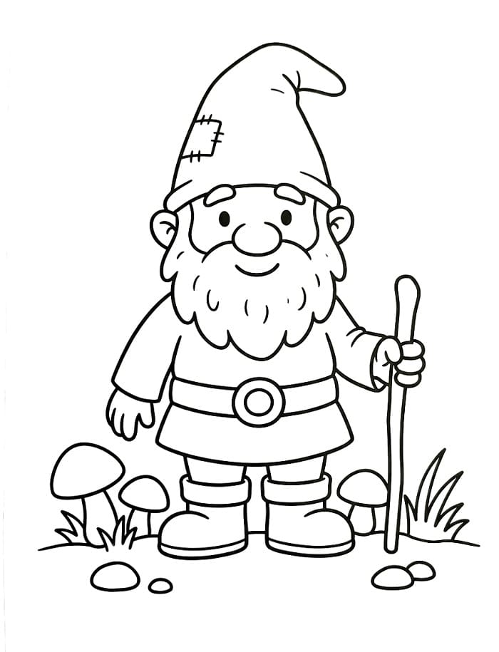Gnome ausmalbilder