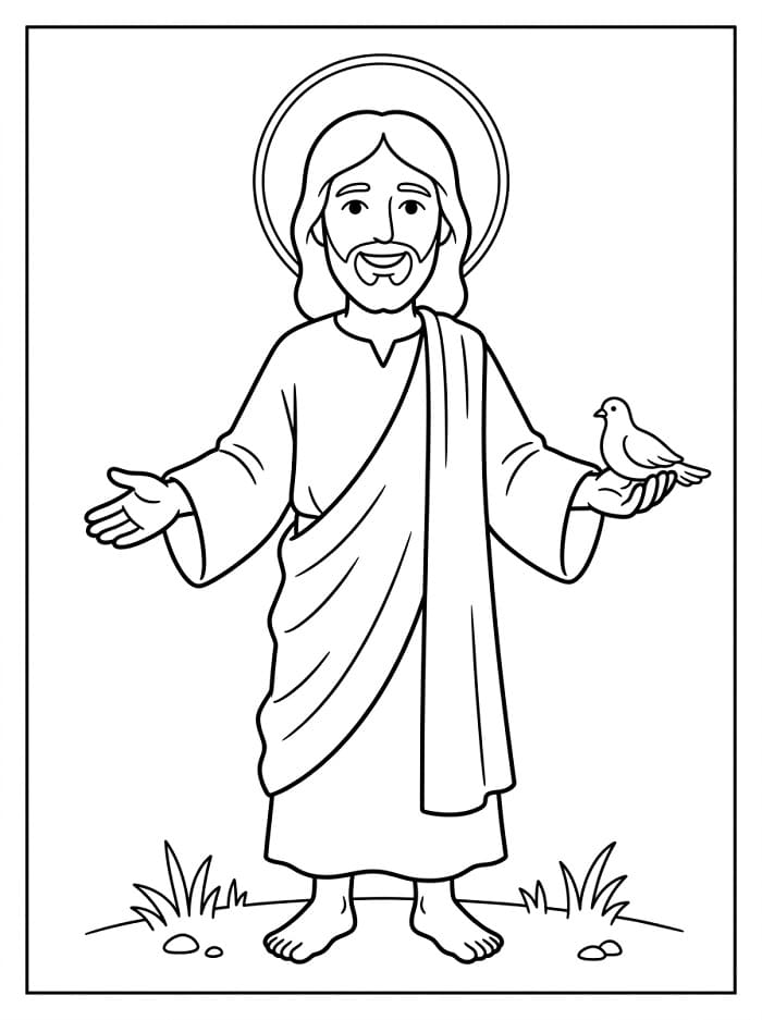 Einfacher Jesus ausmalbilder