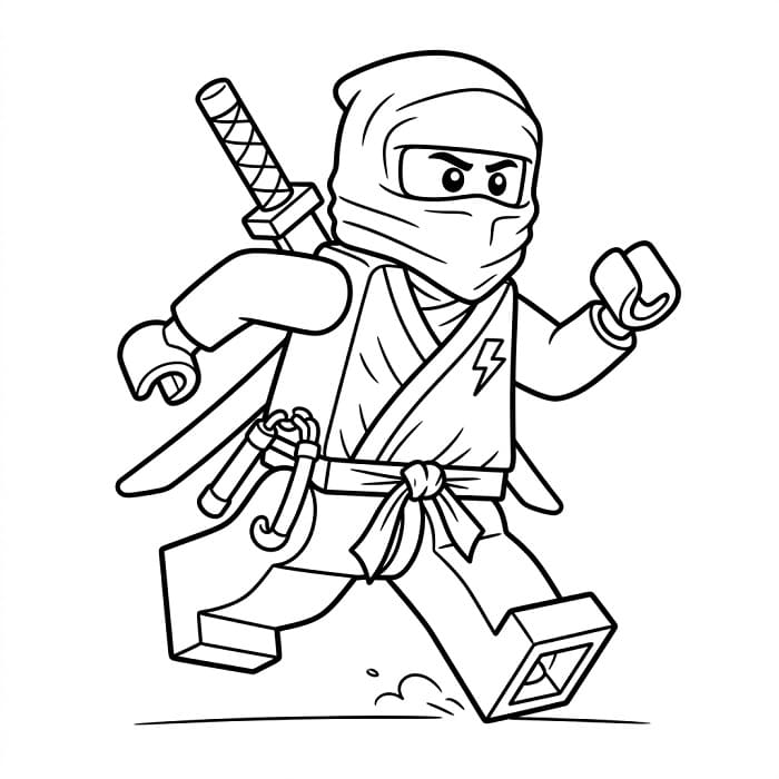 Einfaches Lego Ninjago ausmalbilder