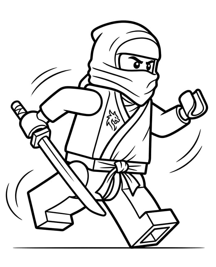 Einfaches Ninjago ausmalbilder
