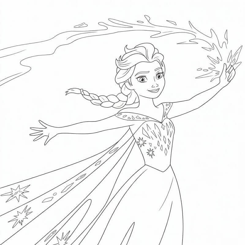 Elsa gratis ausmalbilder