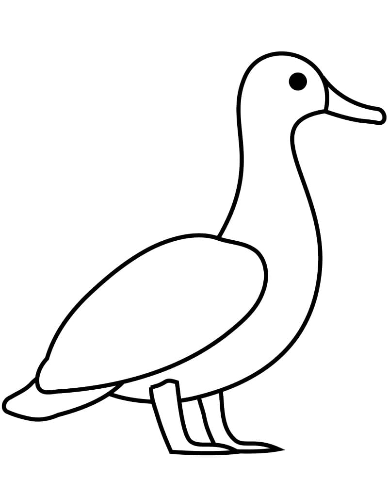 Ente für 3-jährige Kinder ausmalbilder